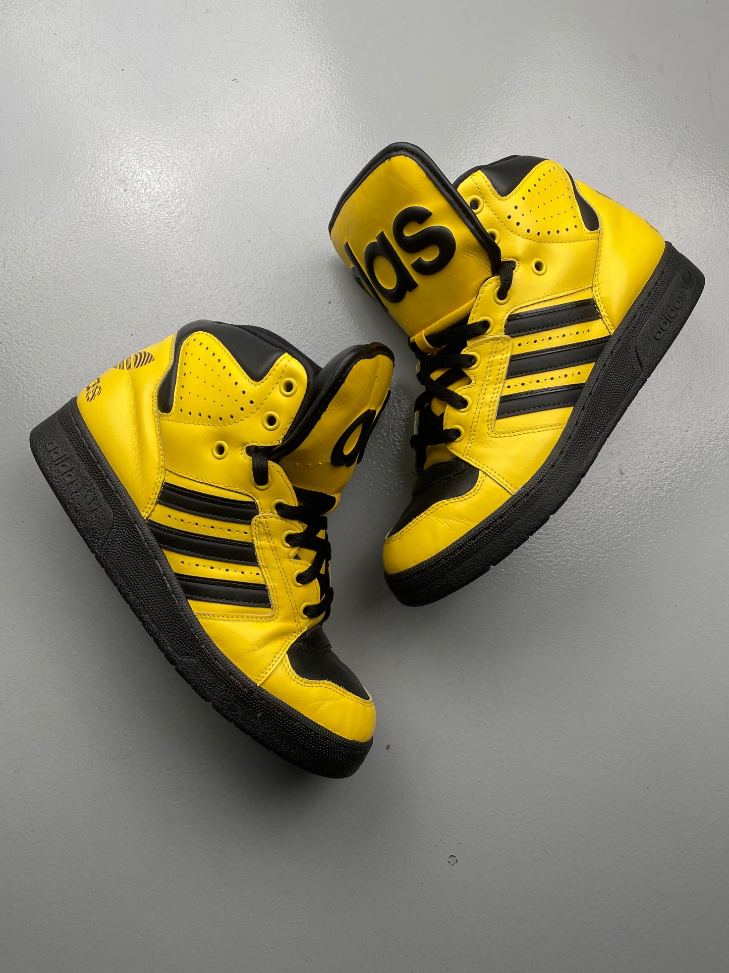 adidas Originals by Jeremy Scott S/S 2012 JS Instinct Hi (black/yellow) - size 43 1/3