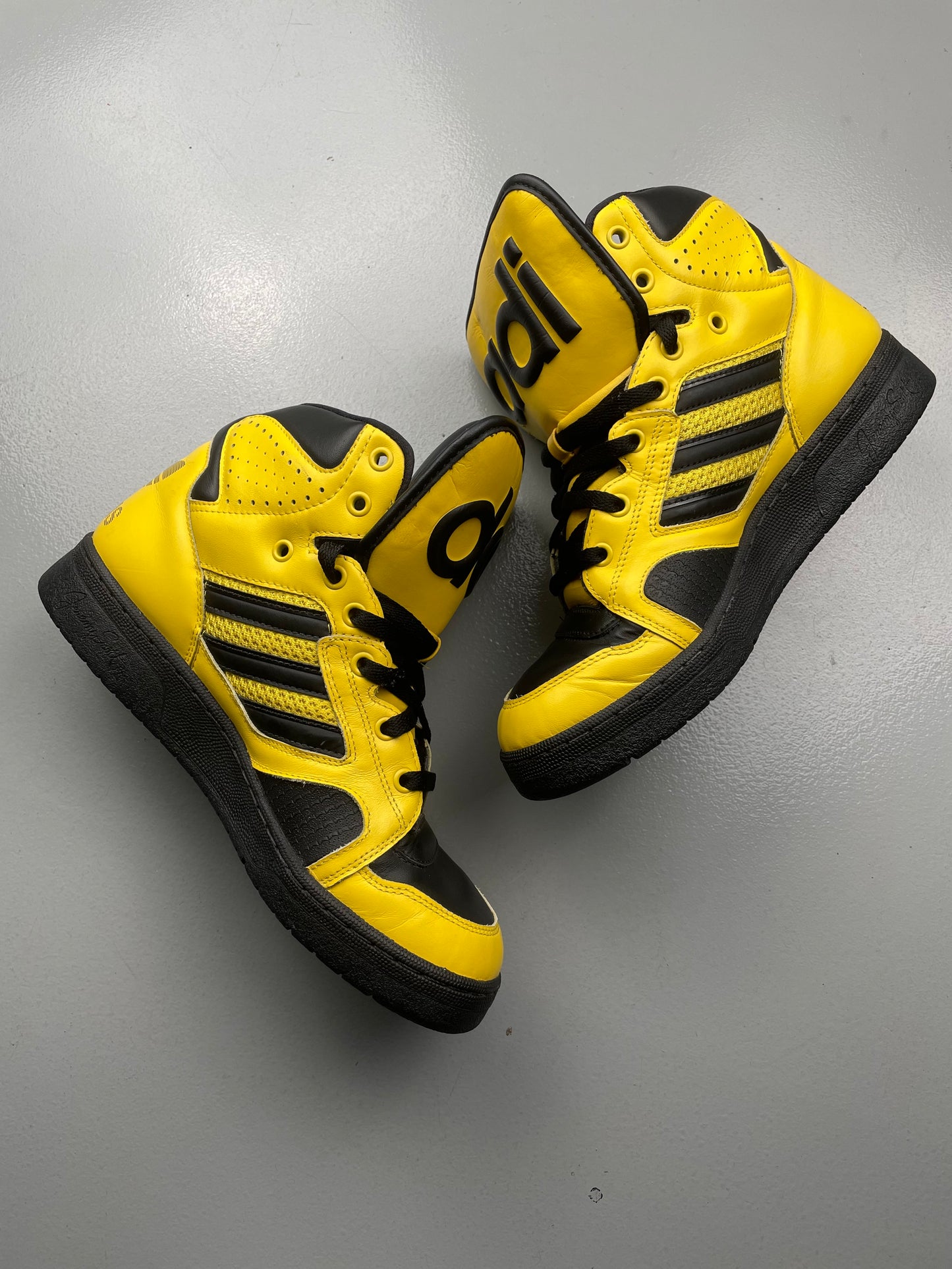 adidas Originals by Jeremy Scott S/S 2012 JS Instinct Hi (black/yellow) - size 43 1/3