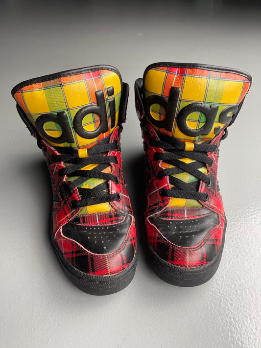 adidas Originals by Jeremy Scott S/S 2013 JS Instinct Hi "Plaid" - size 37 1/3