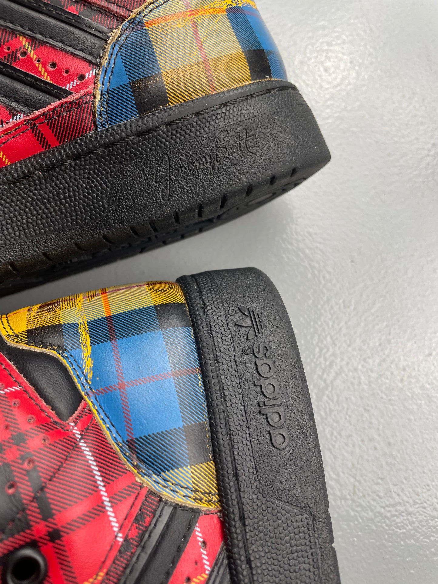 adidas Originals by Jeremy Scott S/S 2013 JS Instinct Hi "Plaid" - size 37 1/3