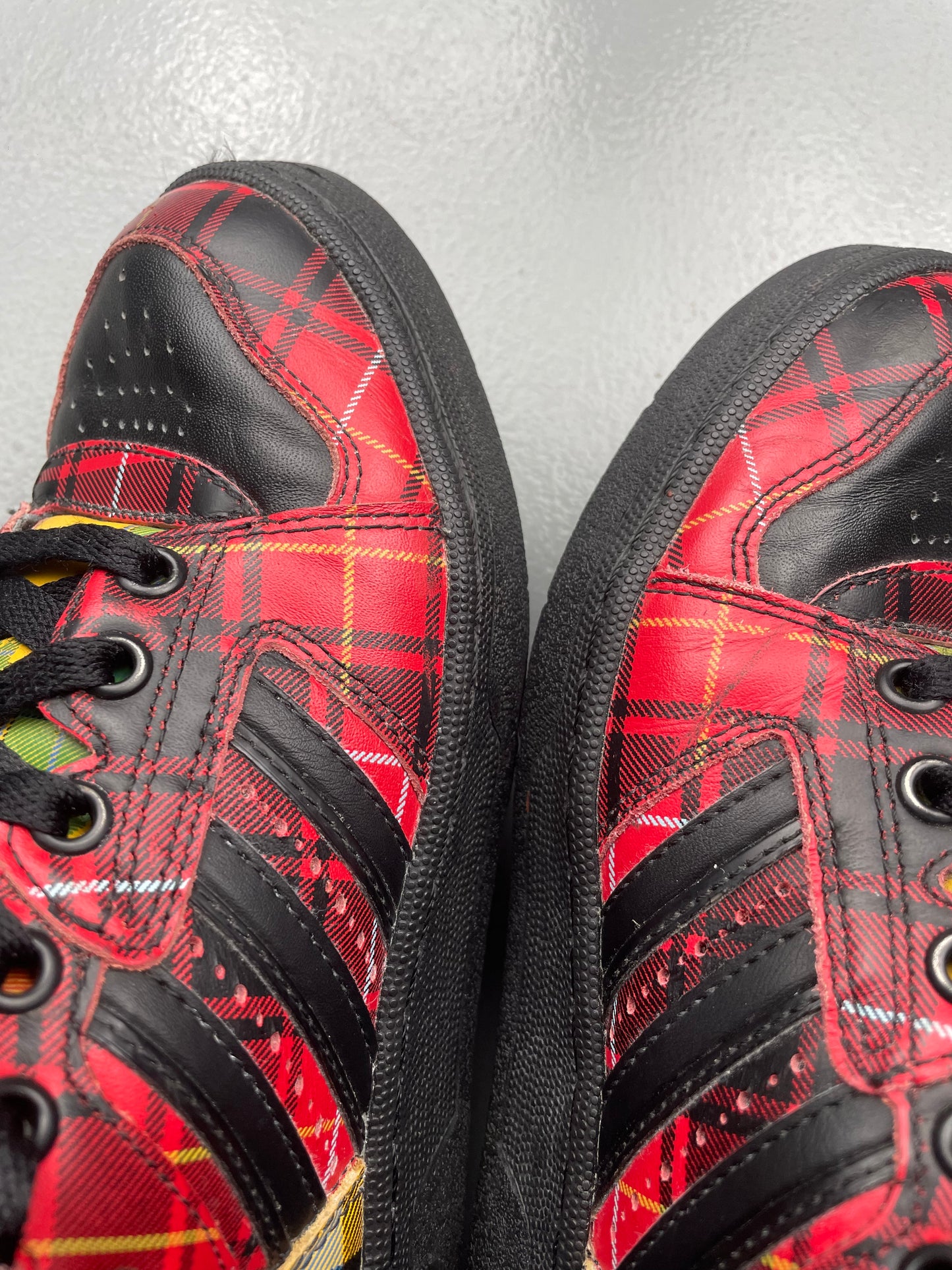 adidas Originals by Jeremy Scott S/S 2013 JS Instinct Hi "Plaid" - size 37 1/3