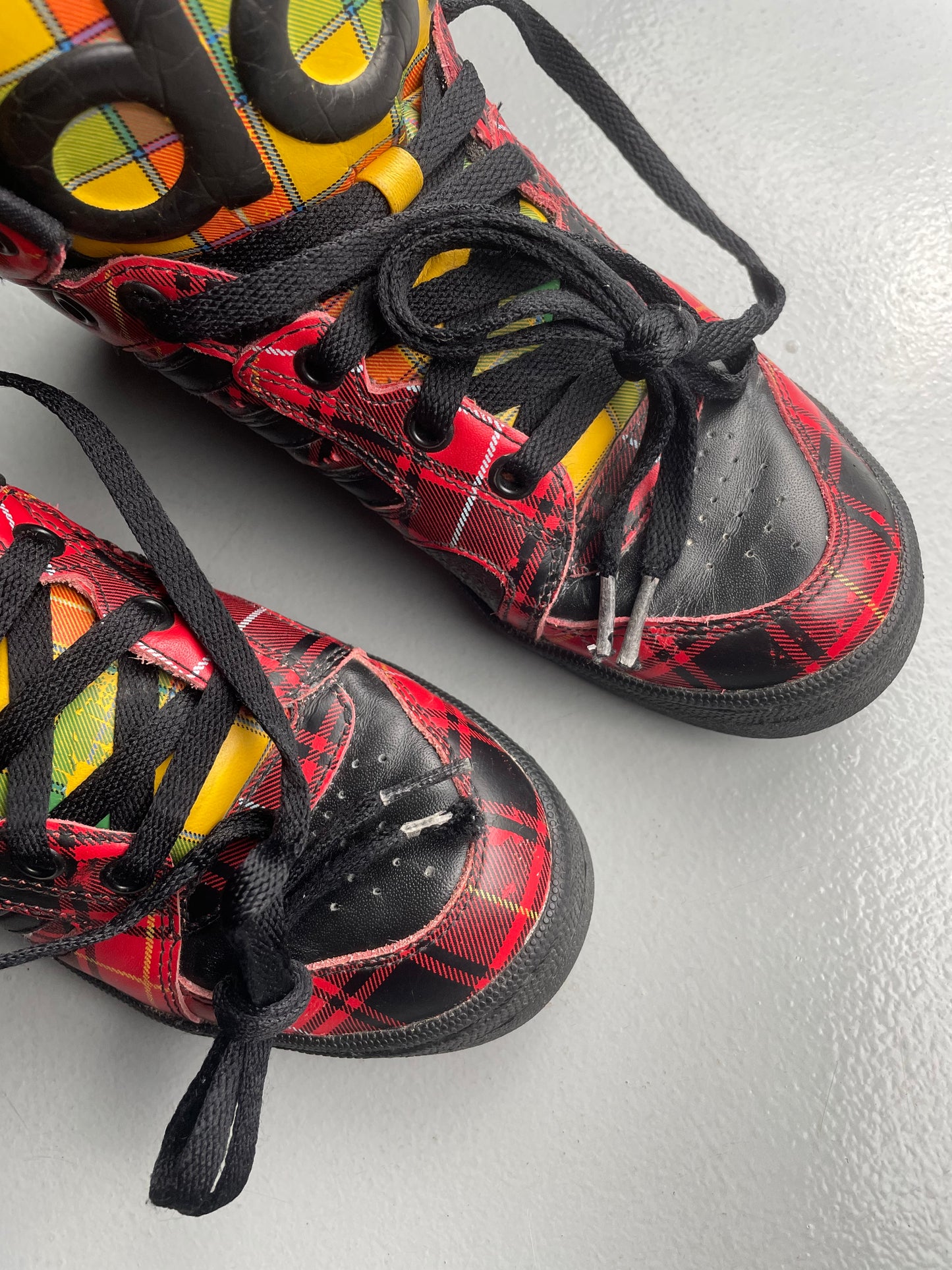 adidas Originals by Jeremy Scott S/S 2013 JS Instinct Hi "Plaid" - size 37 1/3