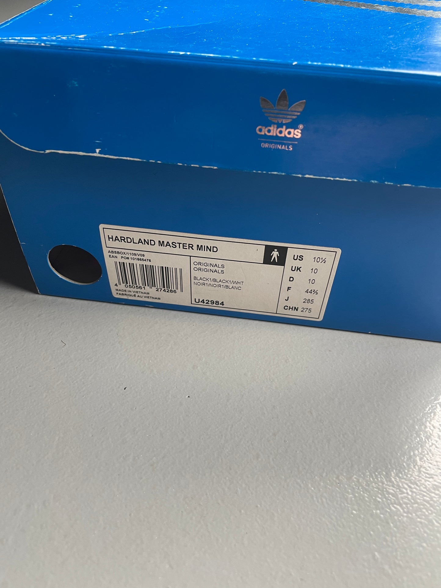 adidas Originals X Mastermind Japan 2010 Hardland Master Mind - size 44 2/3