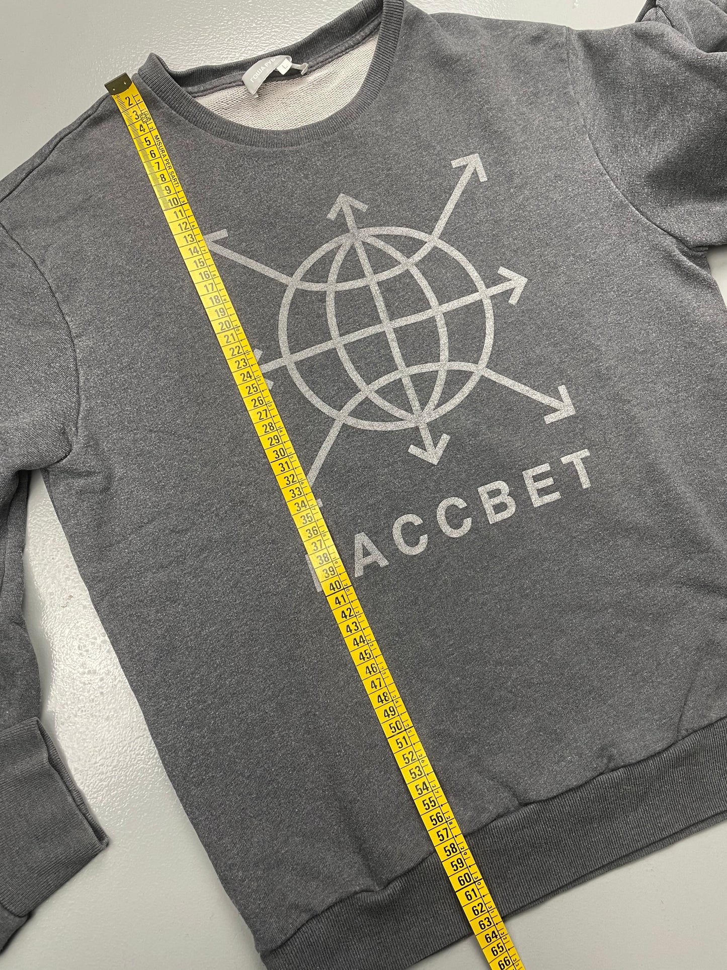 Gosha Rubchinskiy S/S 2014 "Dawn" reflective print crewneck (grey) - size L