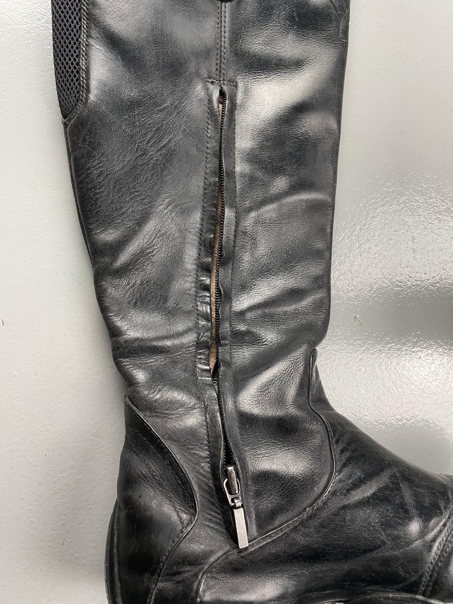 Y-3 A/W 2005 leather moto boots - size 38