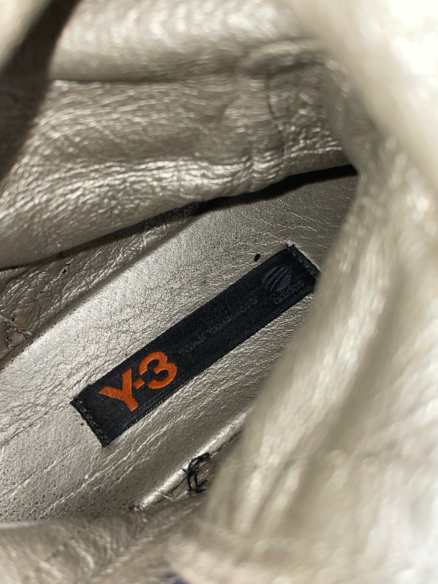 Y-3 A/W 2005 leather moto boots - size 38