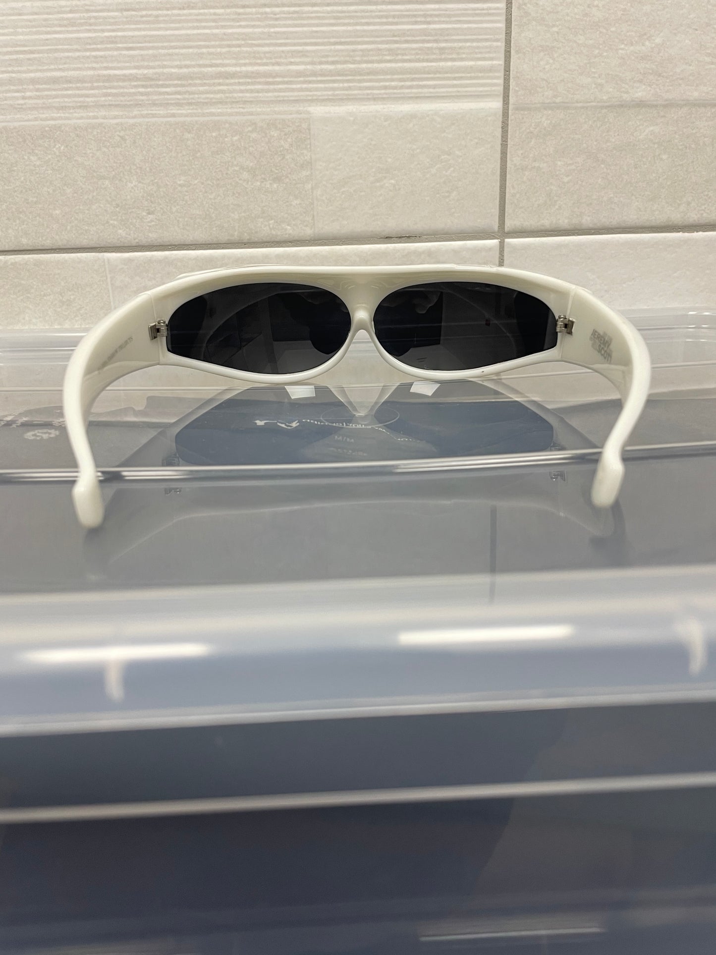 Linda Farrow X Jeremy Scott Sunviser (Ivory/Dark Grey)