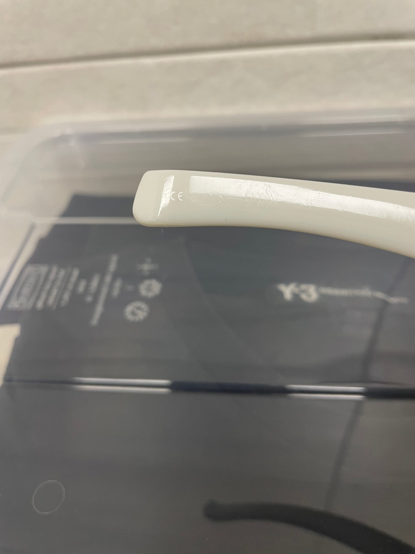 Linda Farrow X Jeremy Scott Sunviser (Ivory/Dark Grey)