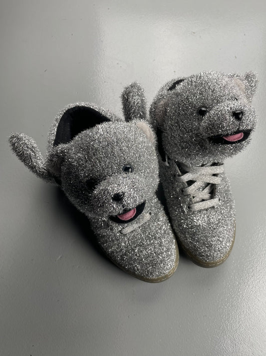 adidas Originals by Jeremy Scott A/W 2013 JS Bear "Tinsel Silver" - size 39 1/3