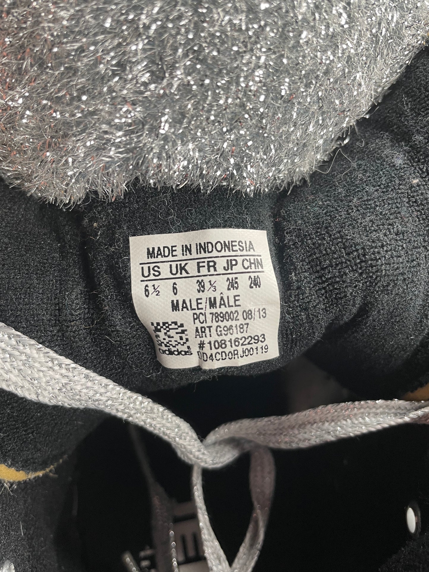 adidas Originals by Jeremy Scott A/W 2013 JS Bear "Tinsel Silver" - size 39 1/3
