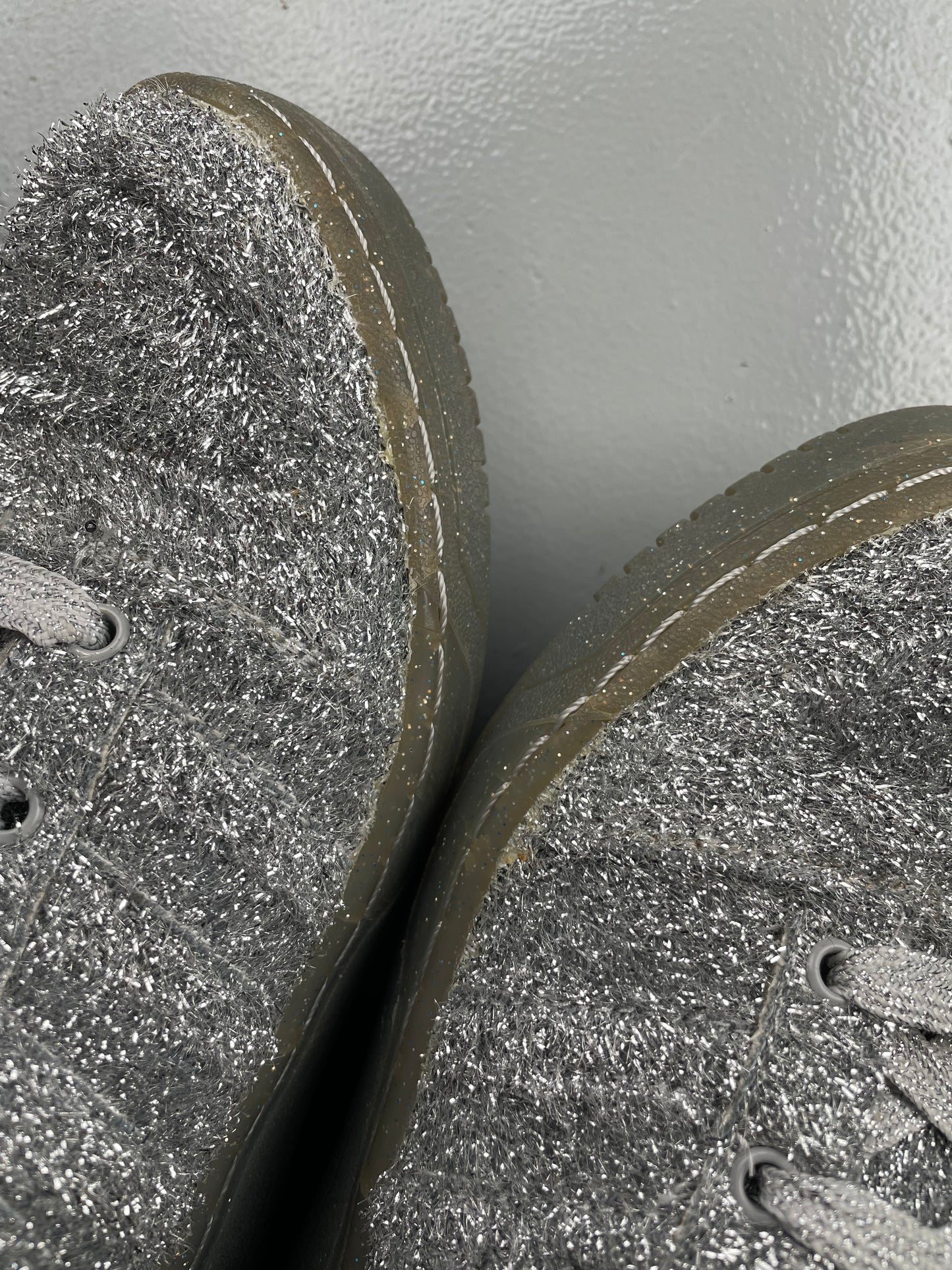 adidas Originals by Jeremy Scott A/W 2013 JS Bear "Tinsel Silver" - size 39 1/3