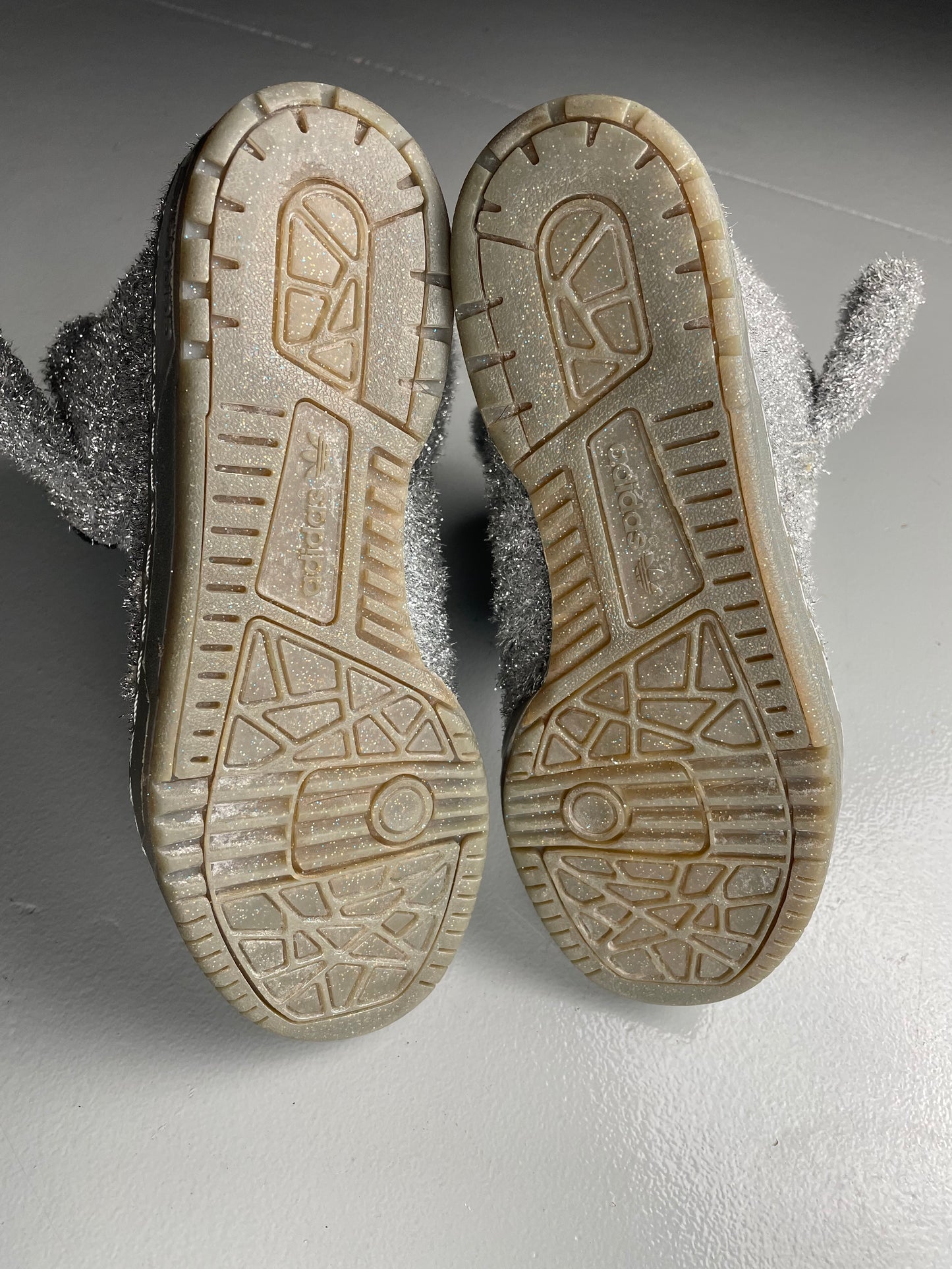 adidas Originals by Jeremy Scott A/W 2013 JS Bear "Tinsel Silver" - size 39 1/3