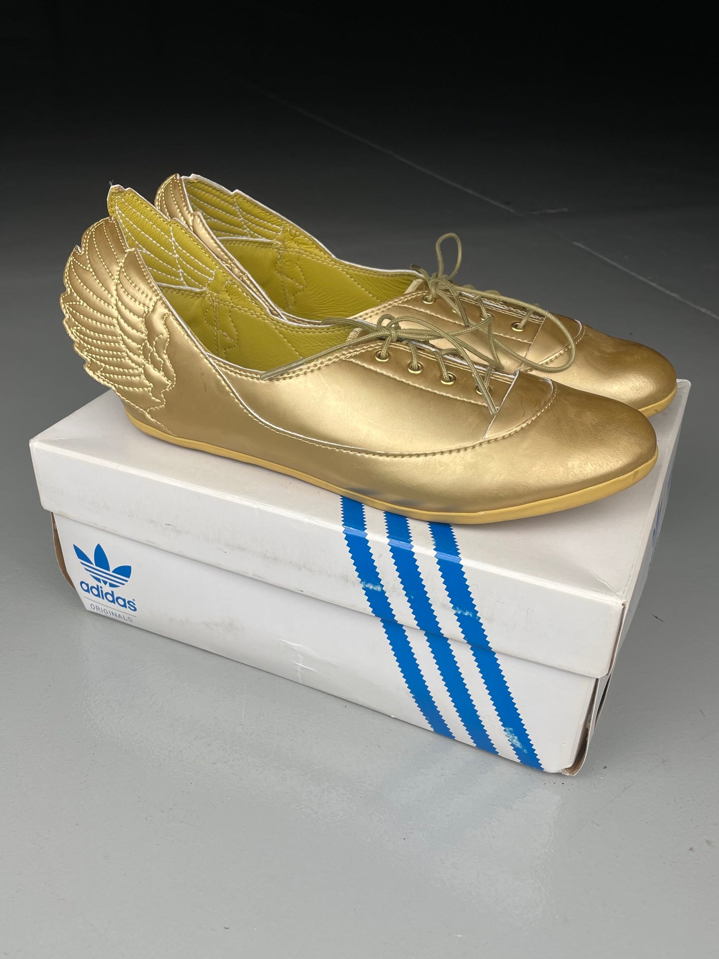 adidas Originals by Jeremy Scott S/S 2014 JS Wings Easy Five Gold - size 38 2/3