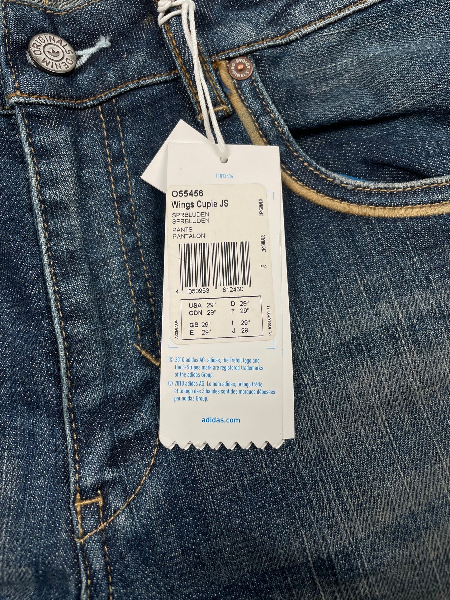 adidas Originals by Jeremy Scott A/W 2011 Wings Cupie JS skinny jeans - size 29