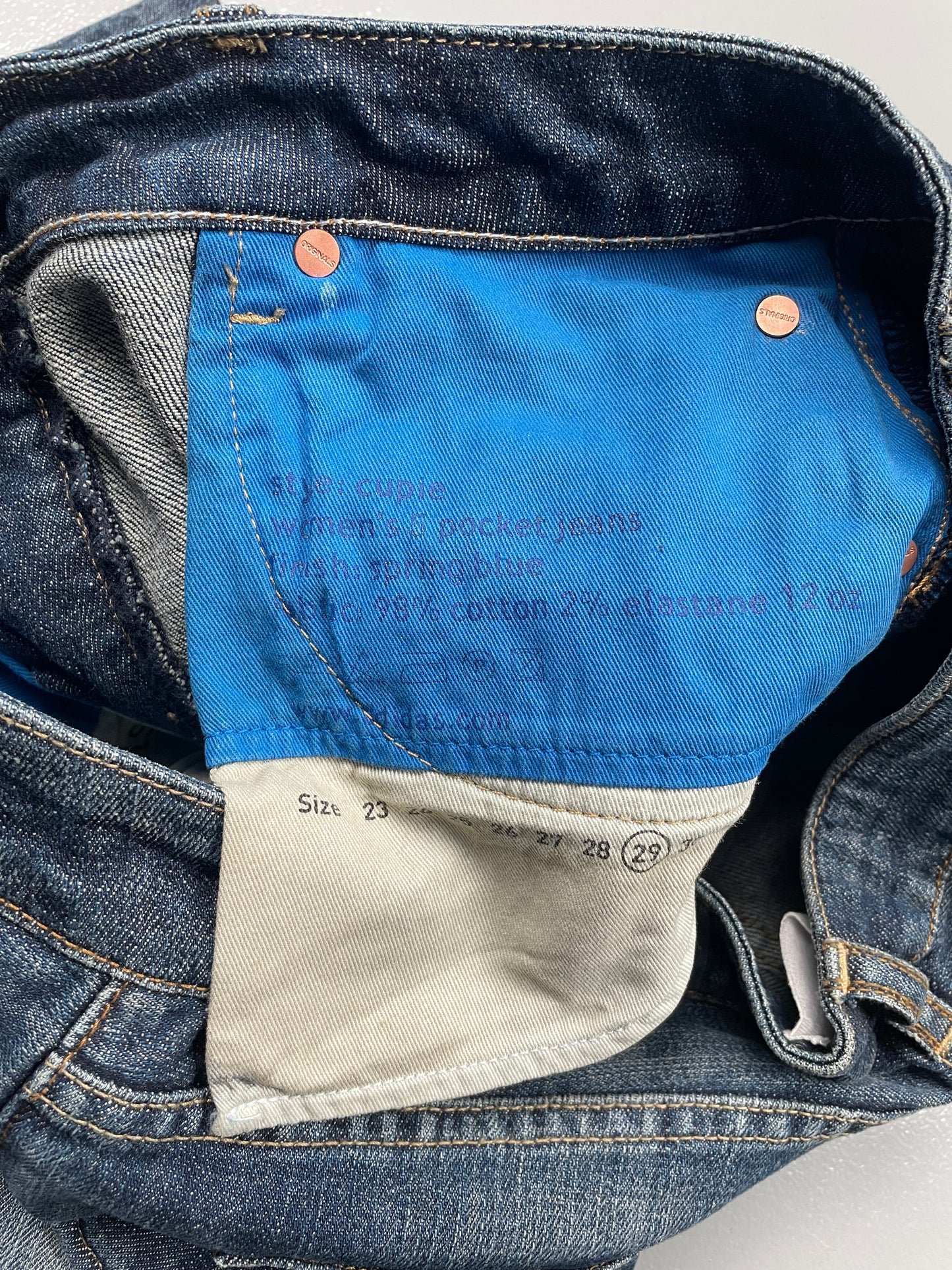 adidas Originals by Jeremy Scott A/W 2011 Wings Cupie JS skinny jeans - size 29