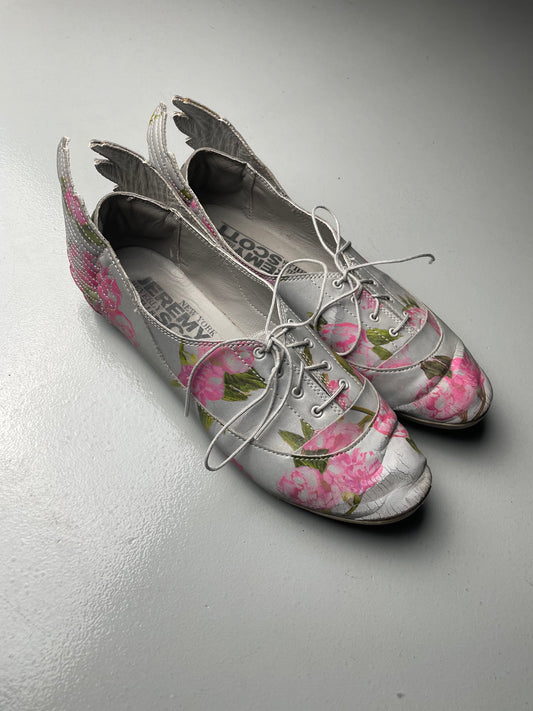 adidas Originals by Jeremy Scott S/S 2015 JS Wings Easy Five Floral - size 41 1/3
