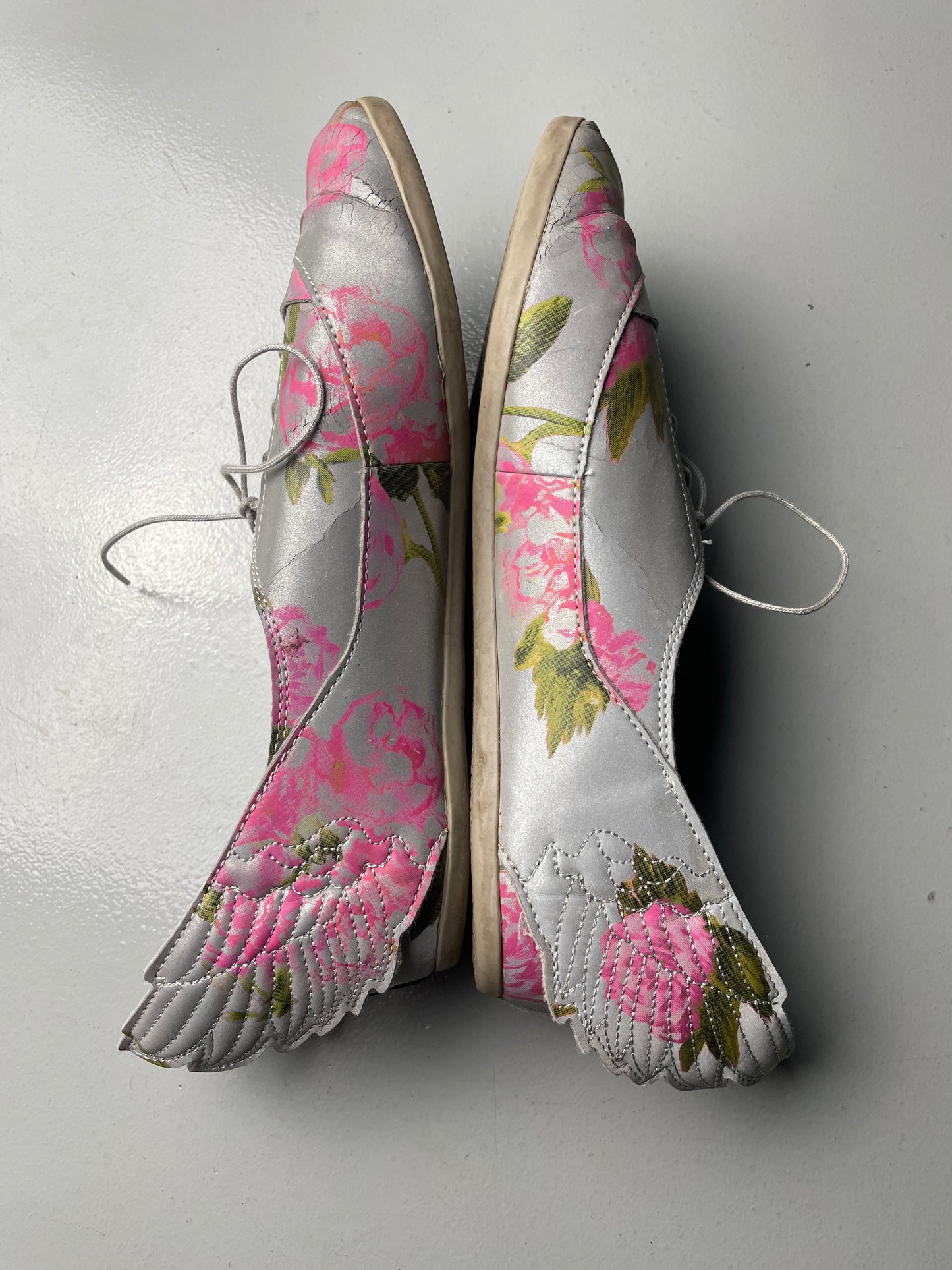 adidas Originals by Jeremy Scott S/S 2015 JS Wings Easy Five Floral - size 41 1/3