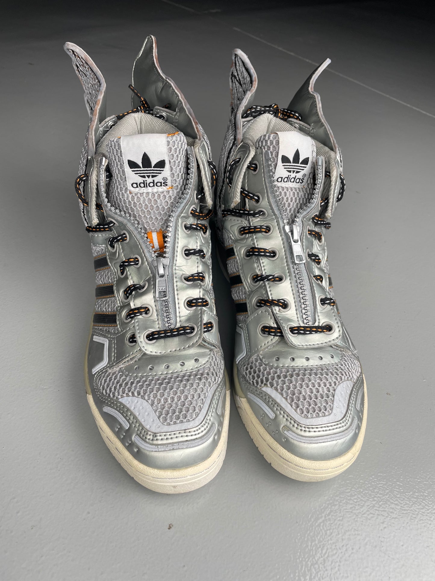 adidas Originals by Jeremy Scott A/W 2012 JS Wings 2.0 (Metallic Silver) - size 39 1/3