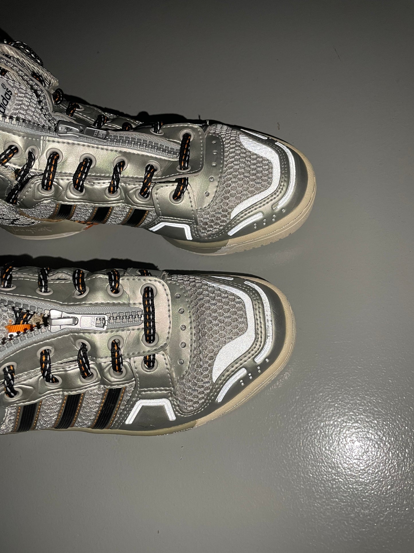 adidas Originals by Jeremy Scott A/W 2012 JS Wings 2.0 (Metallic Silver) - size 39 1/3