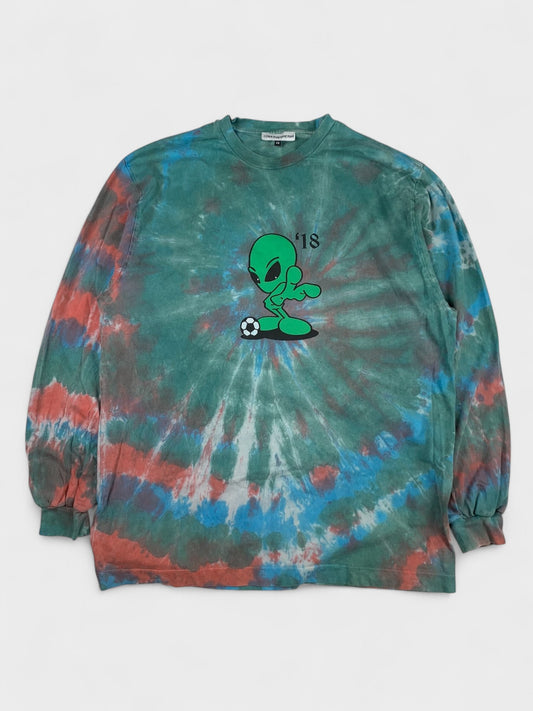 Gosha Rubchinskiy - S/S 2018 - World Cup alien tie-dye oversized long sleeve - size XS