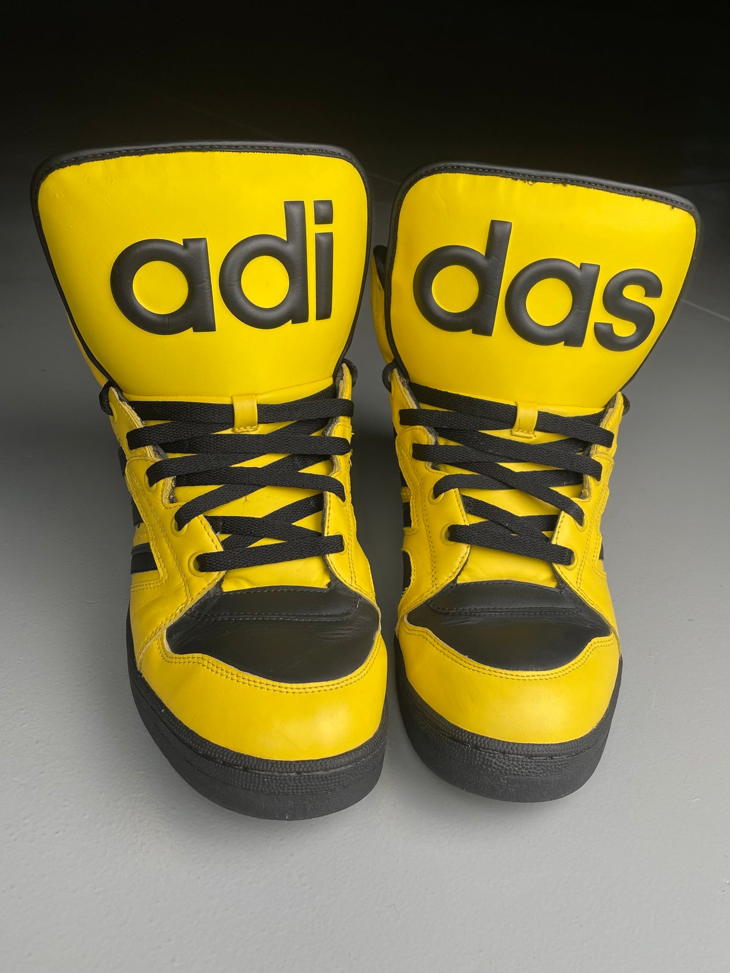 adidas Originals by Jeremy Scott S/S 2012 JS Instinct Hi (black/yellow) - size 46