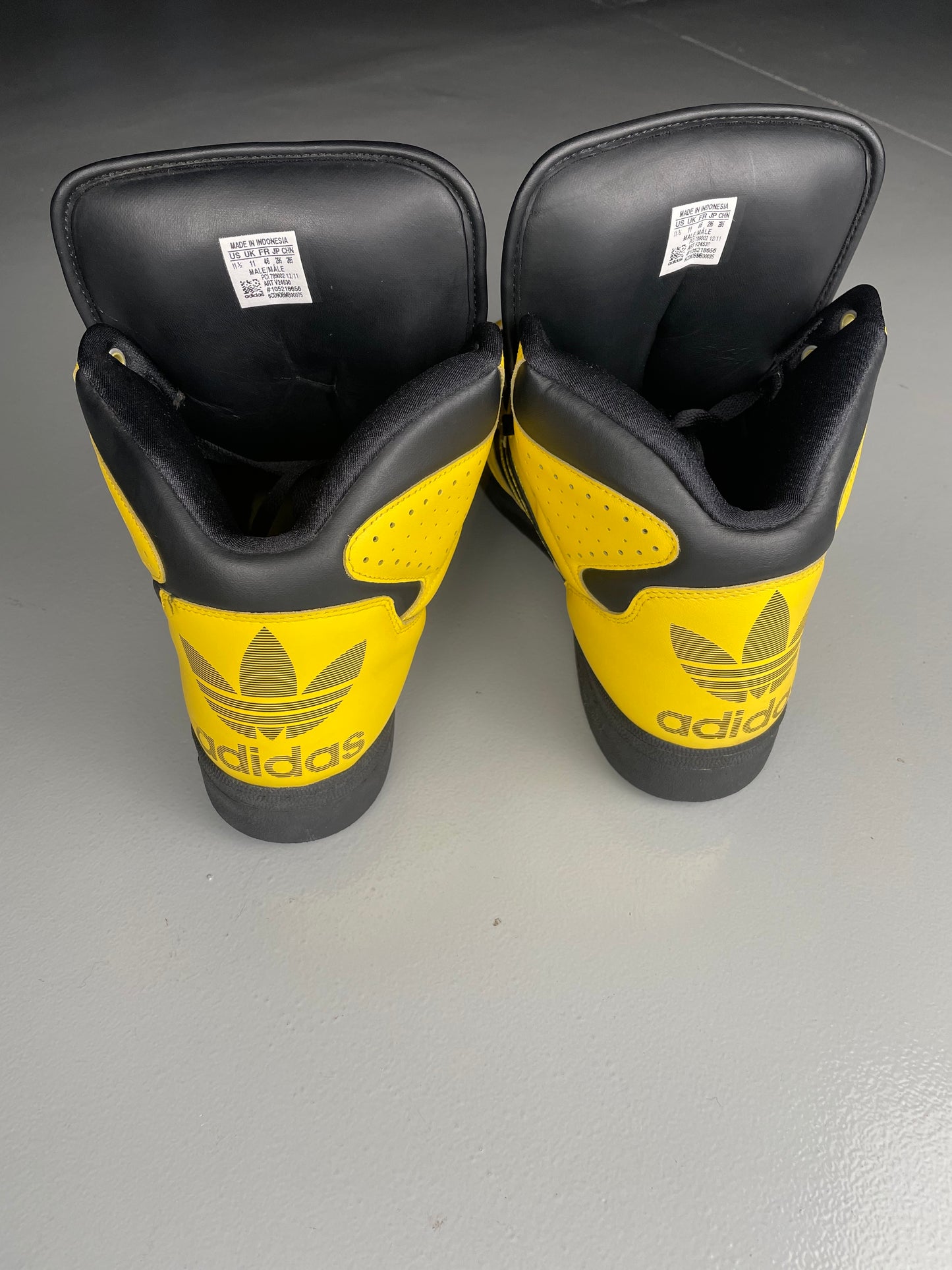 adidas Originals by Jeremy Scott S/S 2012 JS Instinct Hi (black/yellow) - size 46