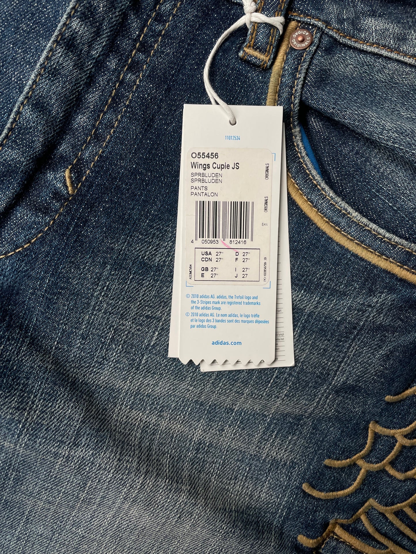 adidas Originals by Jeremy Scott A/W 2011 Wings Cupie JS skinny jeans - size 27