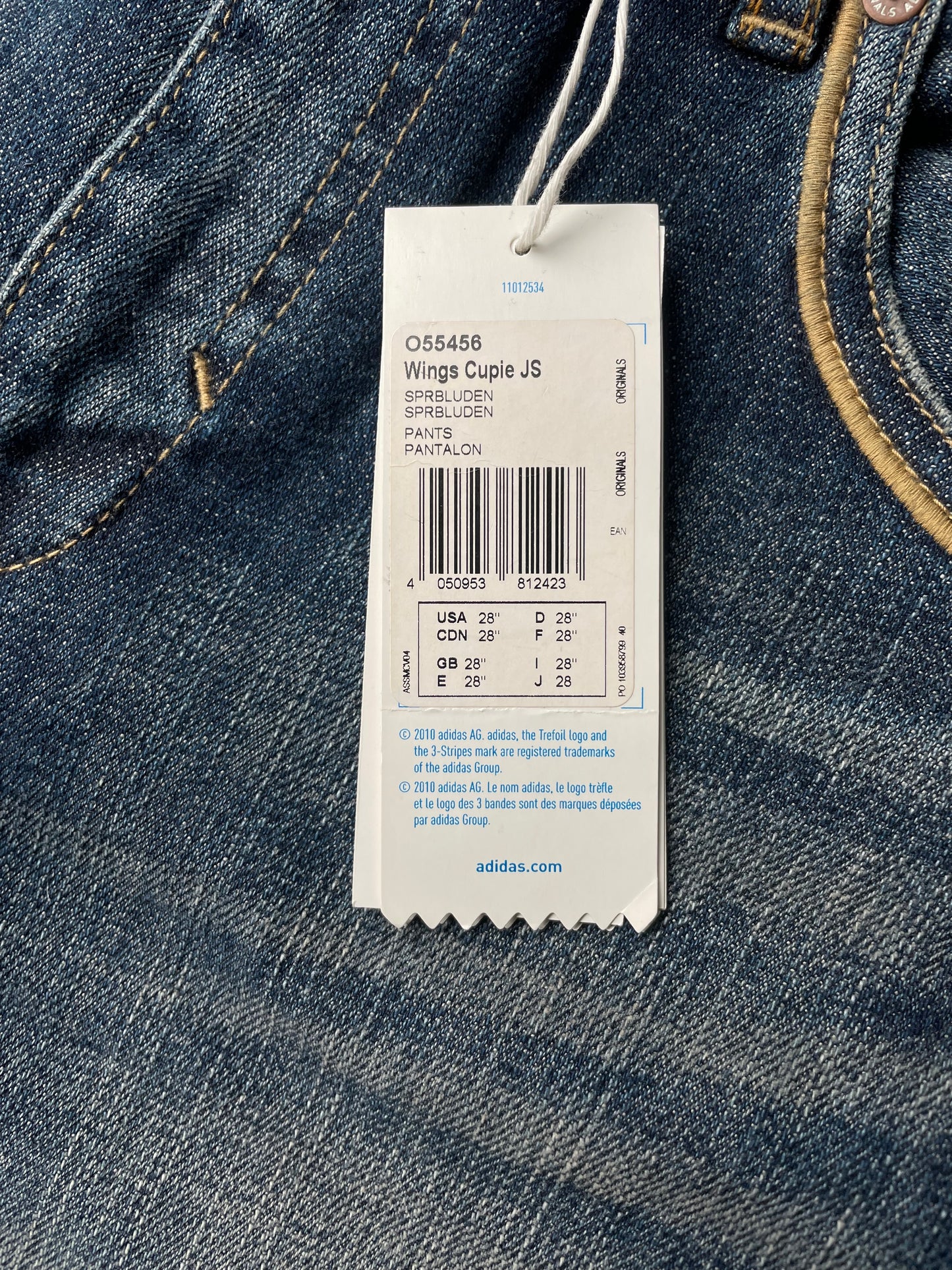 adidas Originals by Jeremy Scott A/W 2011 Wings Cupie JS skinny jeans - size 28