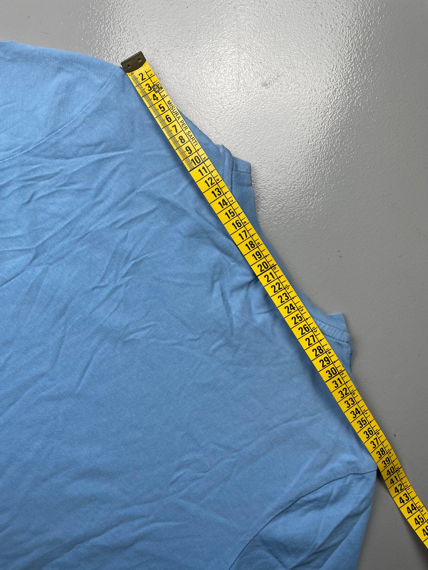 Gosha Rubchinskiy S/S 2016 GR logo t-shirt (blue) - size S