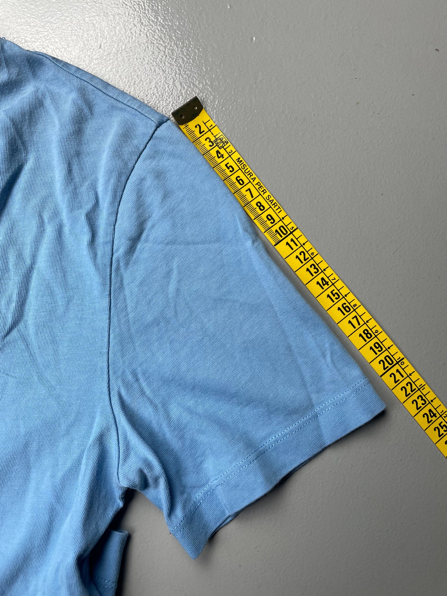 Gosha Rubchinskiy S/S 2016 GR logo t-shirt (blue) - size S