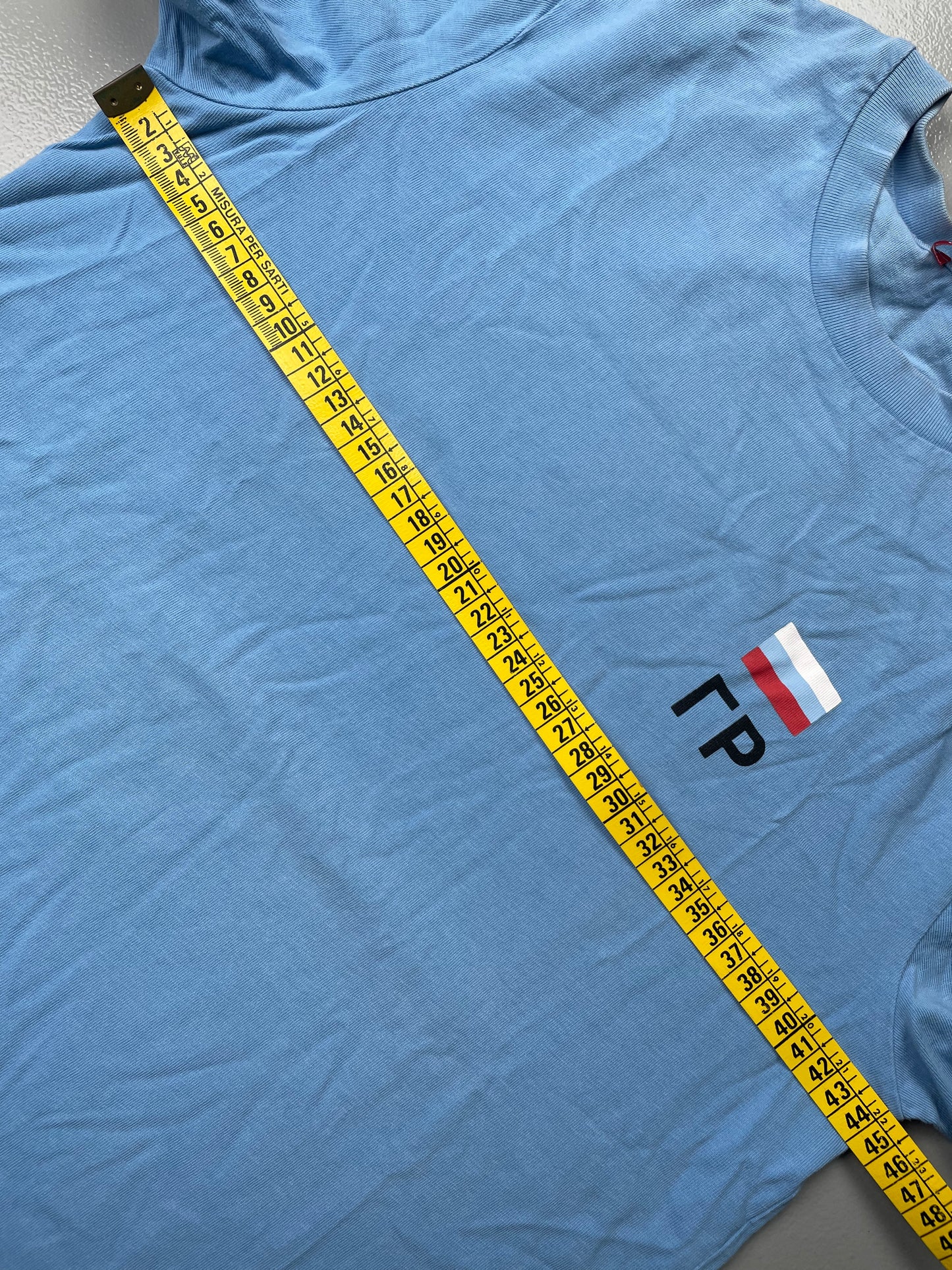 Gosha Rubchinskiy S/S 2016 GR logo t-shirt (blue) - size S