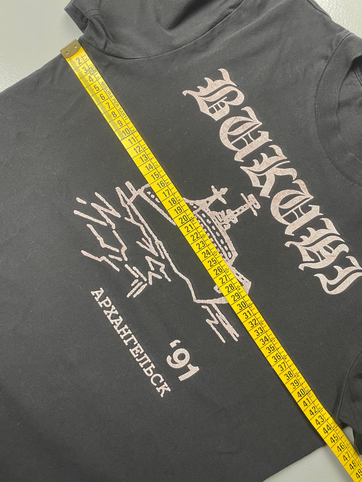 Gosha Rubchinskiy A/W 2012 "Viking" t-shirt (black) - size S