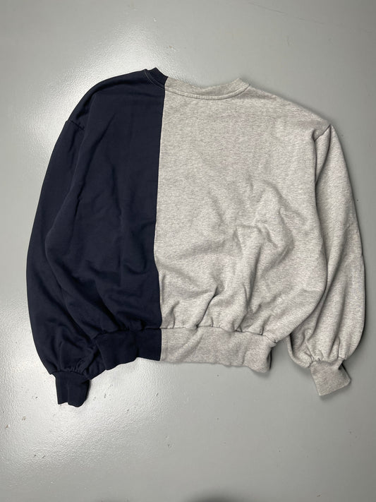Gosha Rubchinskiy S/S 2018 split crewneck (grey/navy) - size XS