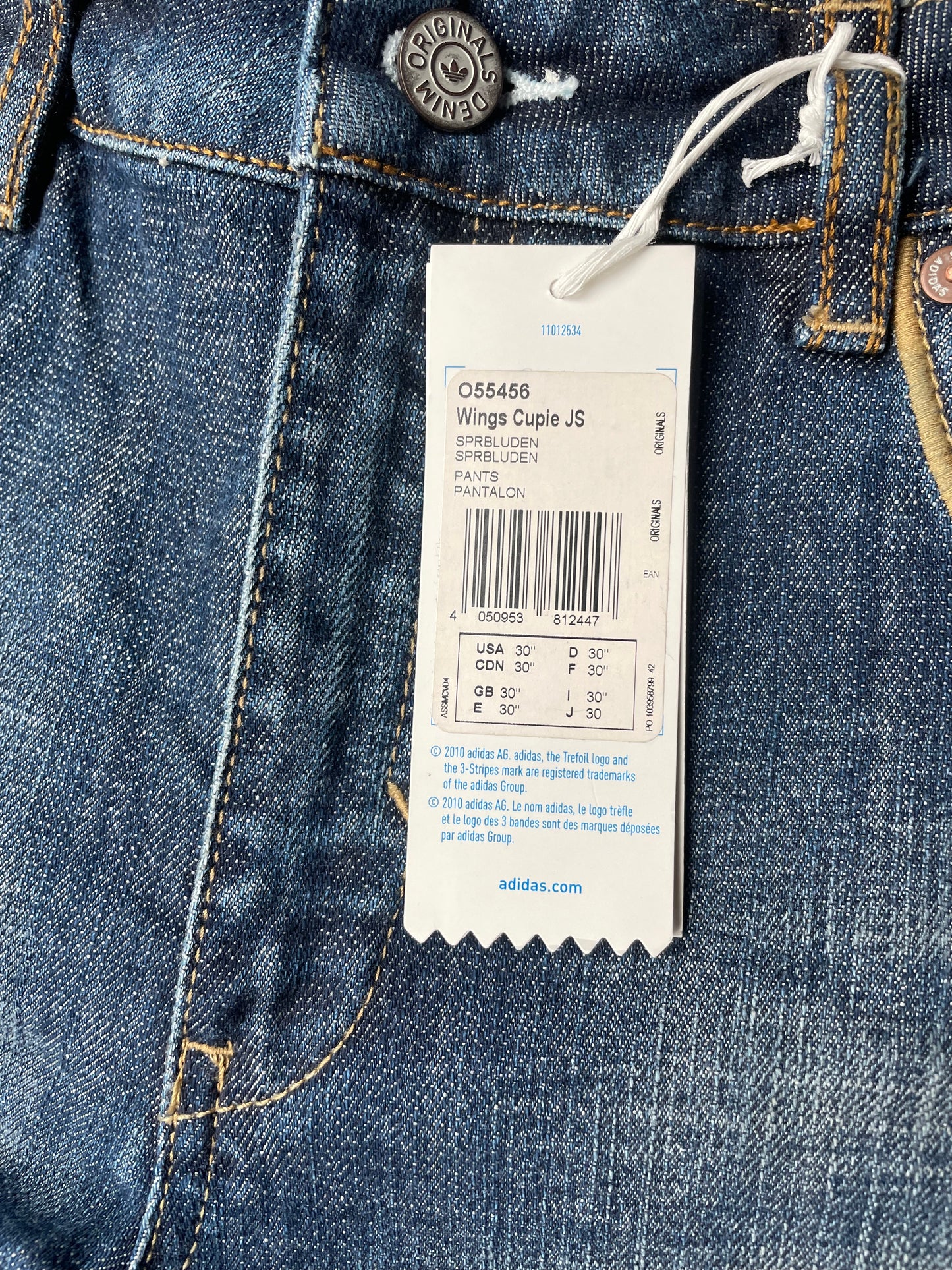 adidas Originals by Jeremy Scott A/W 2011 Wings Cupie JS skinny jeans - size 30