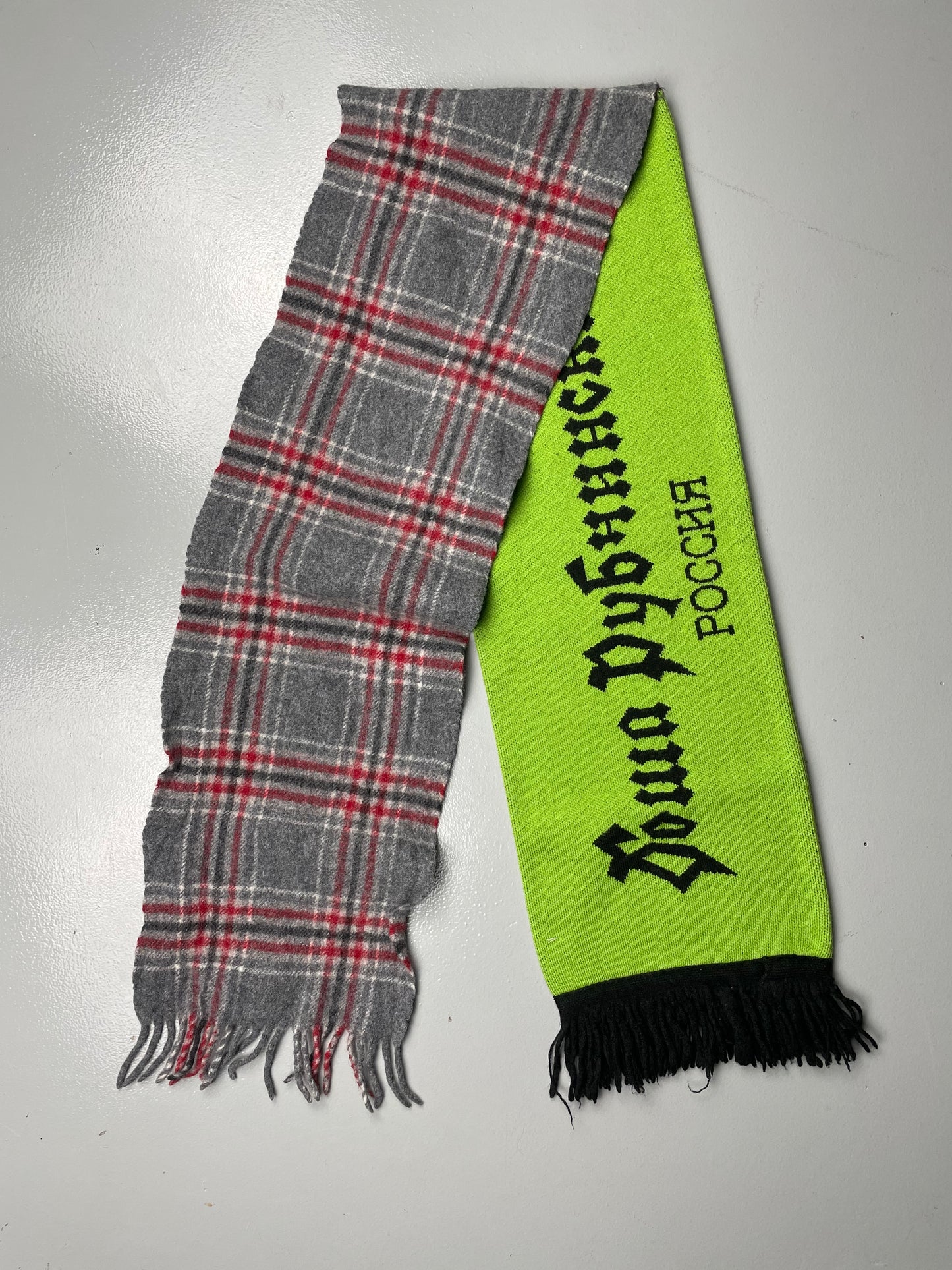 Gosha Rubchinskiy A/W 2017 hybrid scarf (green)