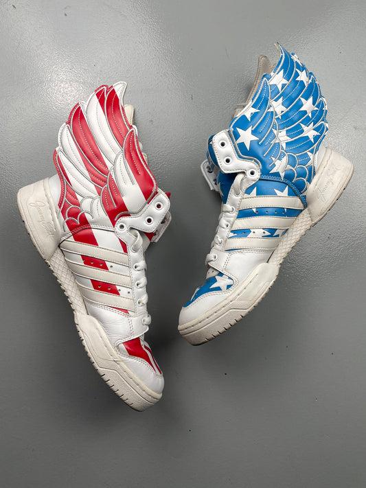 adidas Originals by Jeremy Scott S/S 2012 JS Wings 2.0 "Stars & Stripes" - size 42 2/3