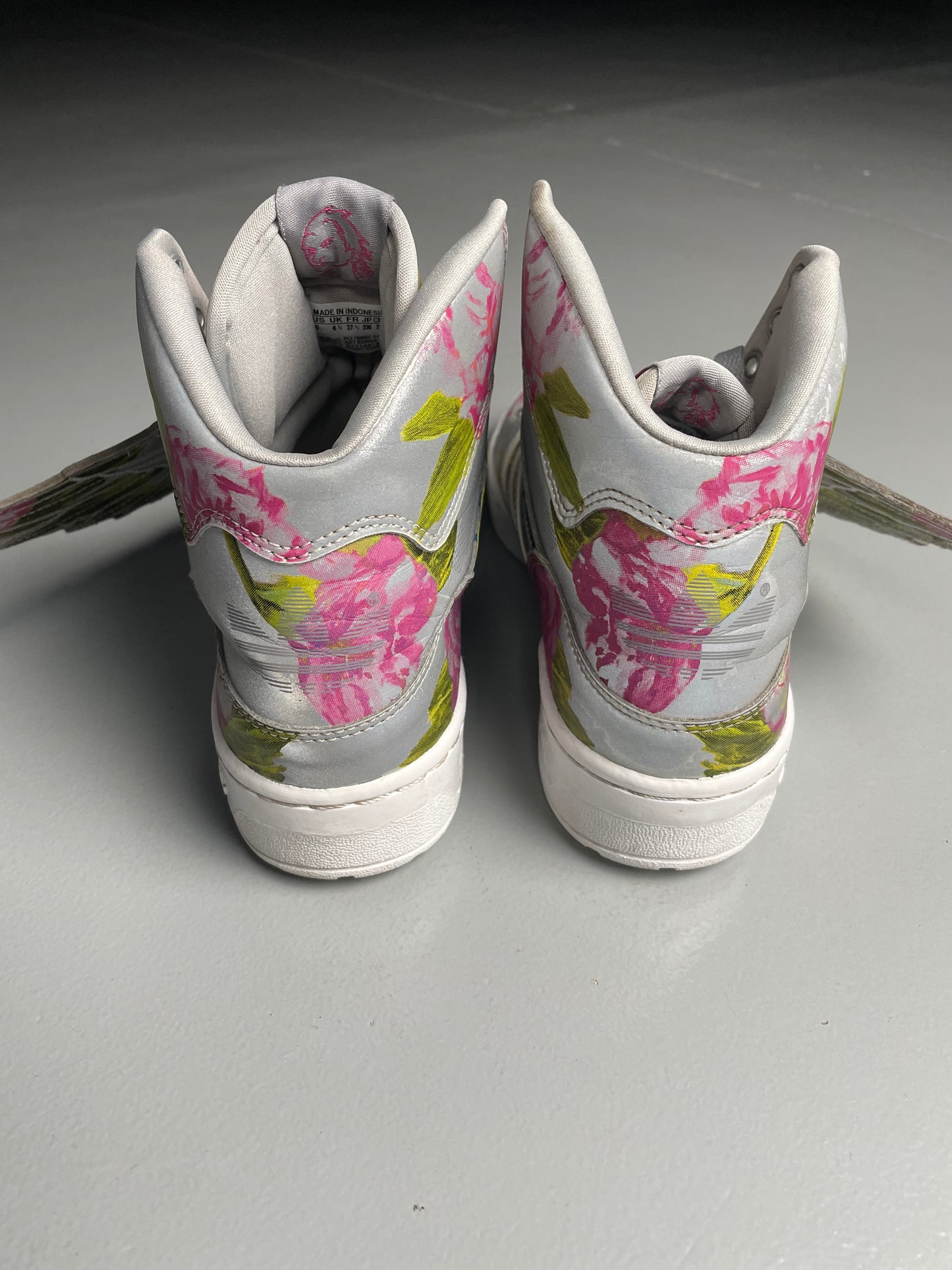 adidas Originals by Jeremy Scott S/S 2015 JS Wings Floral (reflective) - size 37 1/3