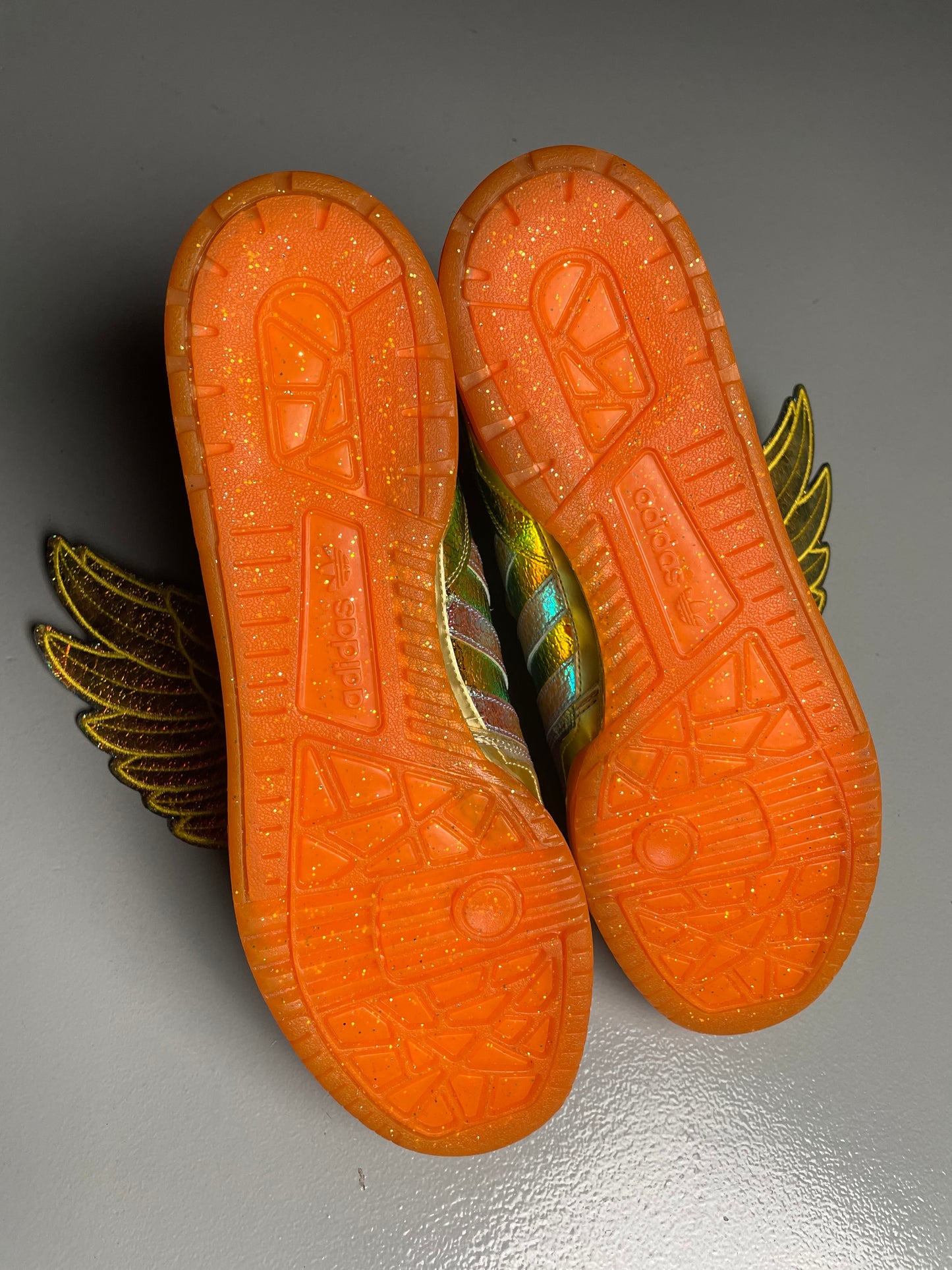 adidas Originals by Jeremy Scott S/S 2014 JS Wings "Gold Foil" - size 47 1/3