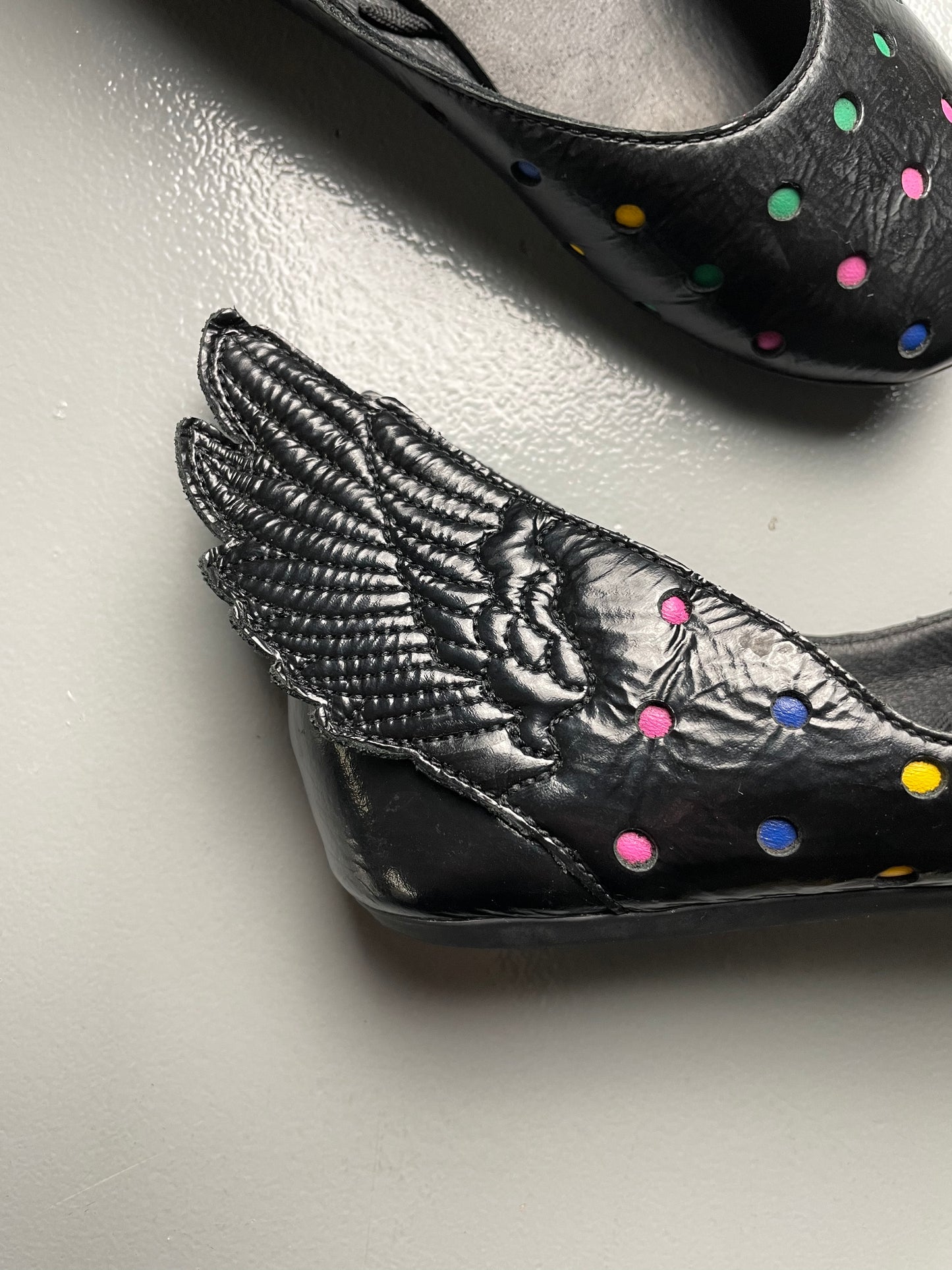 adidas Originals by Jeremy Scott S/S 2011 JS Wings Ballerina Polka Dot - size 38