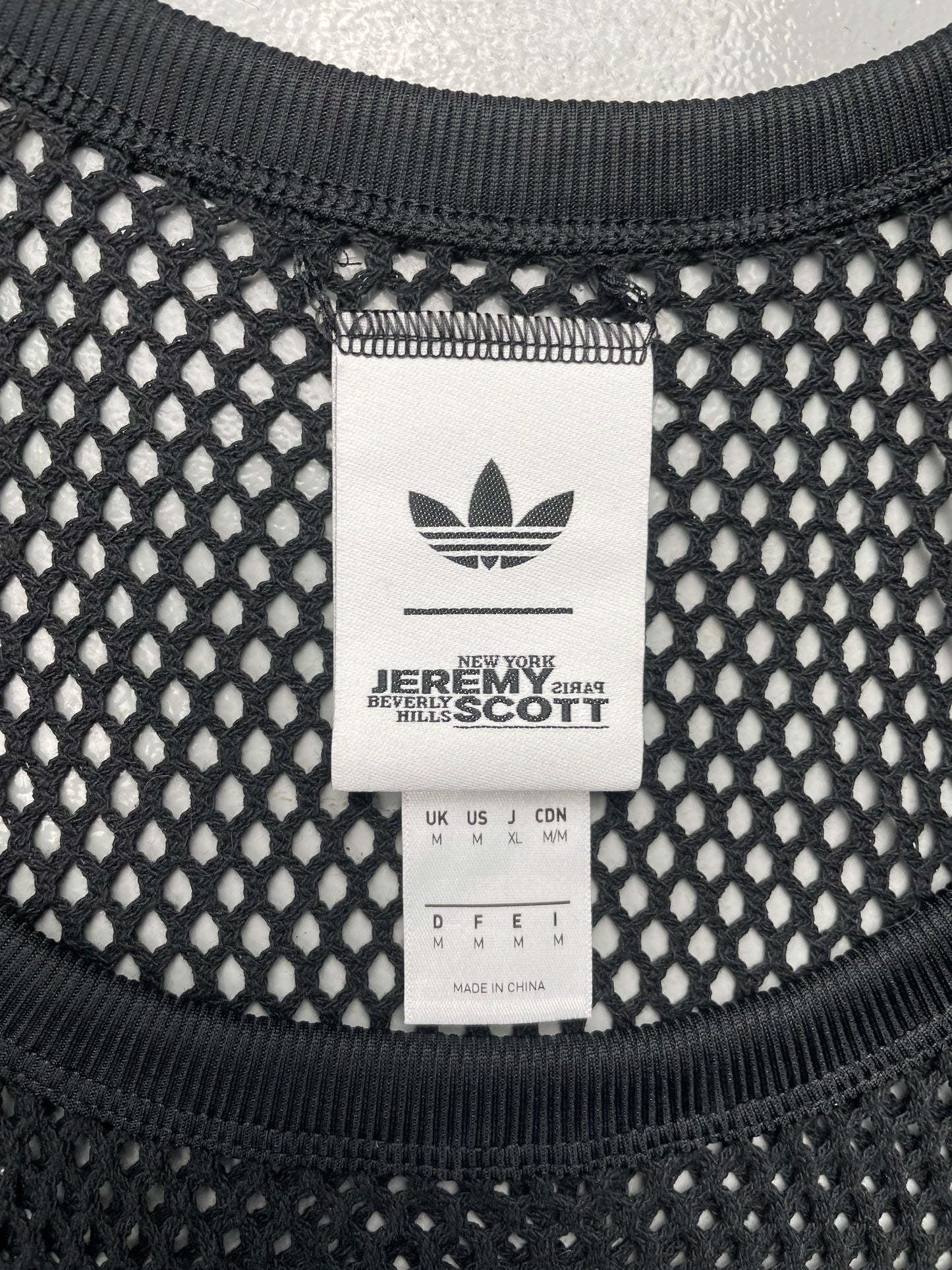 adidas Originals X Jeremy Scott Summer 2025 Mesh Tank Top - size M