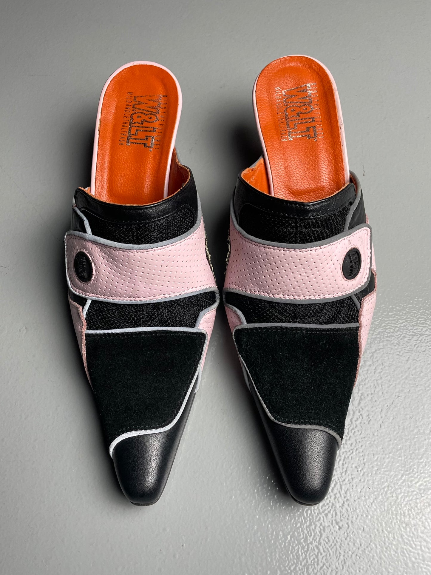 vintage Wild & Lethal Trash pointed-toe mules - size 36