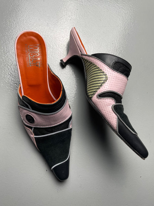vintage Wild & Lethal Trash pointed-toe mules - size 36