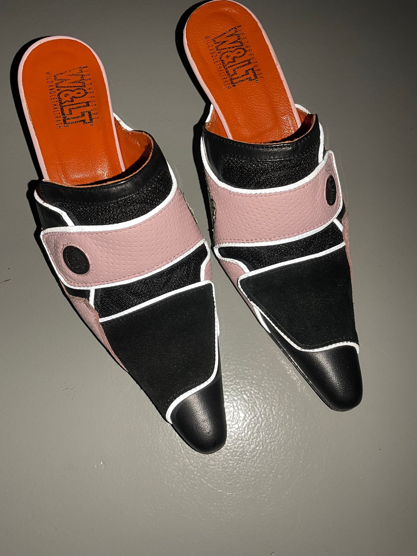 vintage Wild & Lethal Trash pointed-toe mules - size 36
