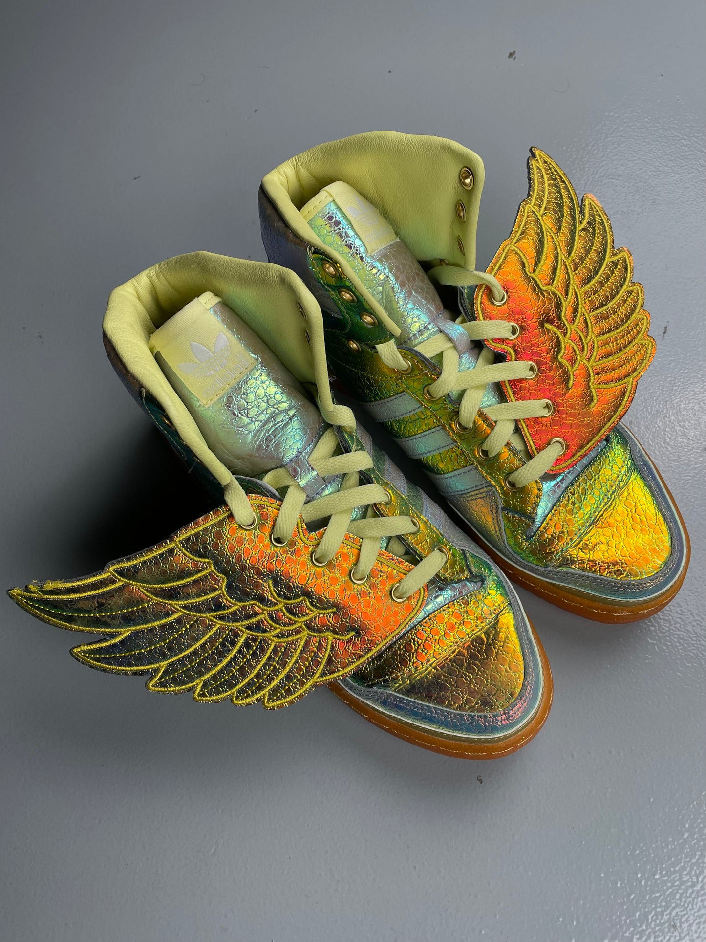 adidas Originals by Jeremy Scott S/S 2014 JS Wings "Gold Foil" - size 40