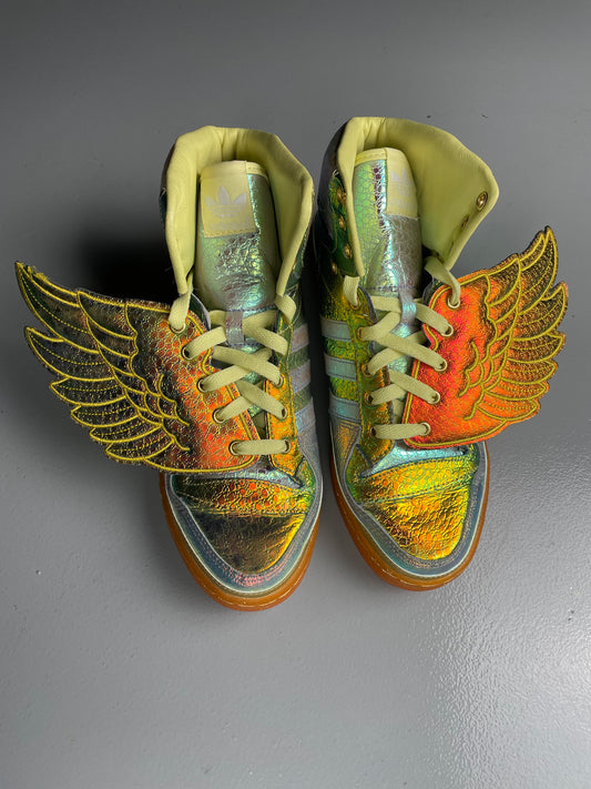 adidas Originals by Jeremy Scott S/S 2014 JS Wings "Gold Foil" - size 40