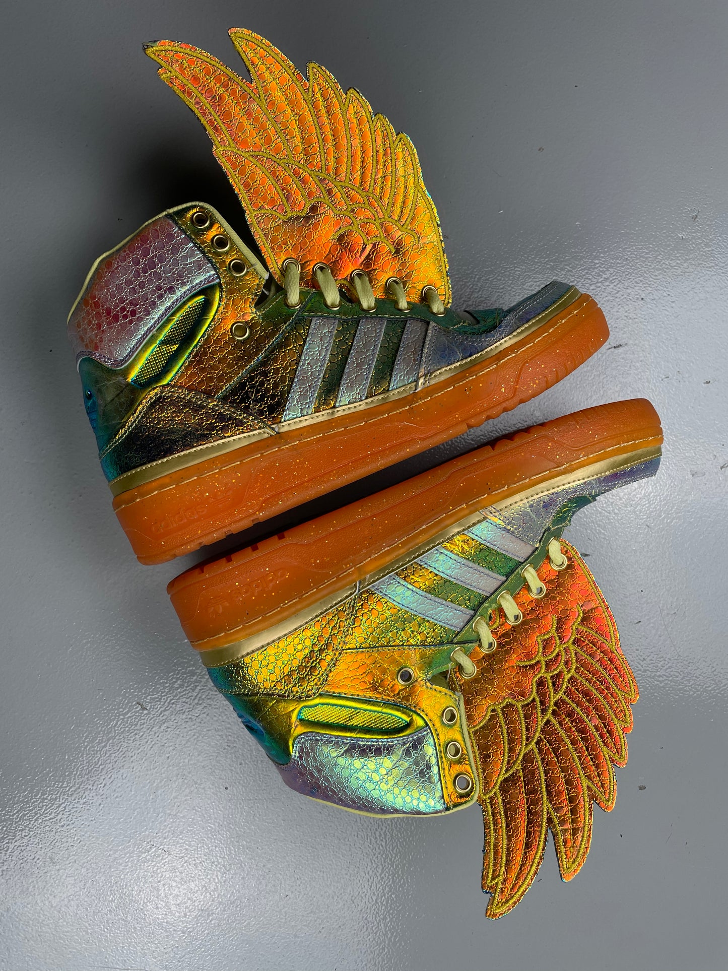 adidas Originals by Jeremy Scott S/S 2014 JS Wings "Gold Foil" - size 40