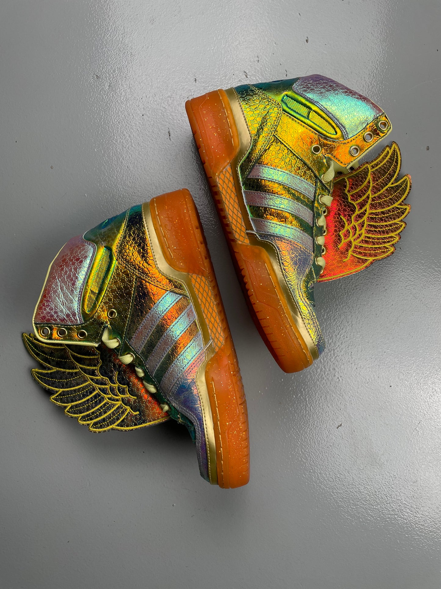 adidas Originals by Jeremy Scott S/S 2014 JS Wings "Gold Foil" - size 40