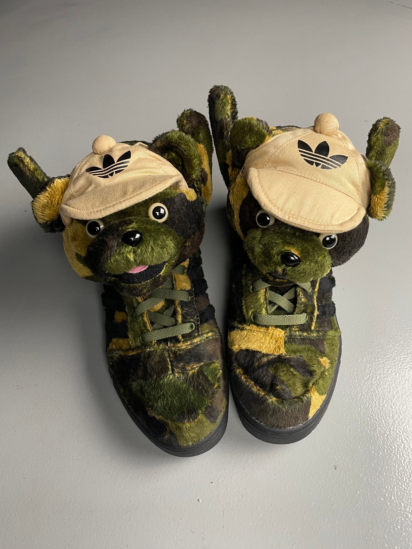 adidas Originals by Jeremy Scott S/S 2013 JS Camo Bear - size 40 2/3