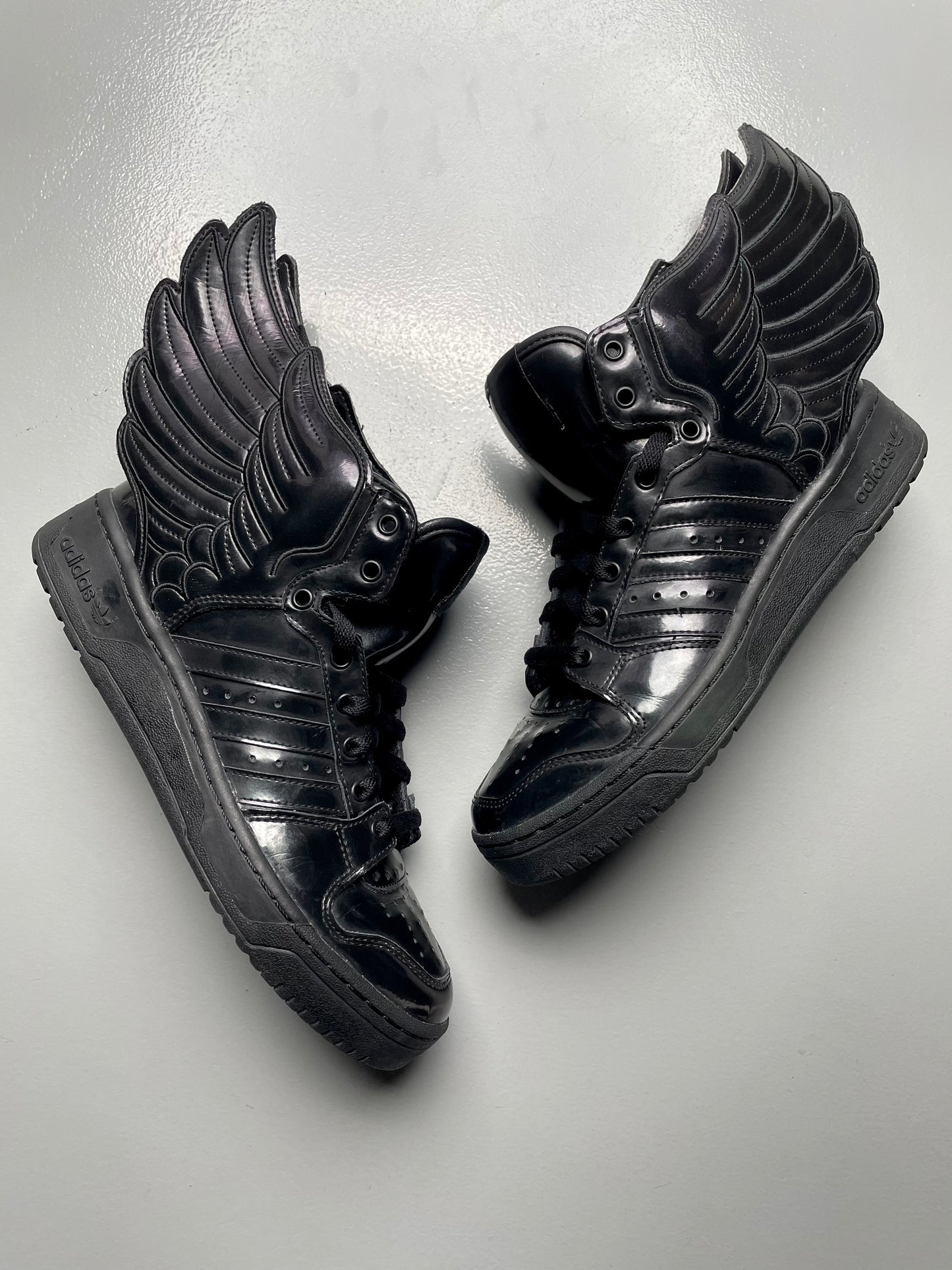 adidas Originals by Jeremy Scott S/S 2013 JS Wings 2.0 "Patent Black" - size 41 1/3