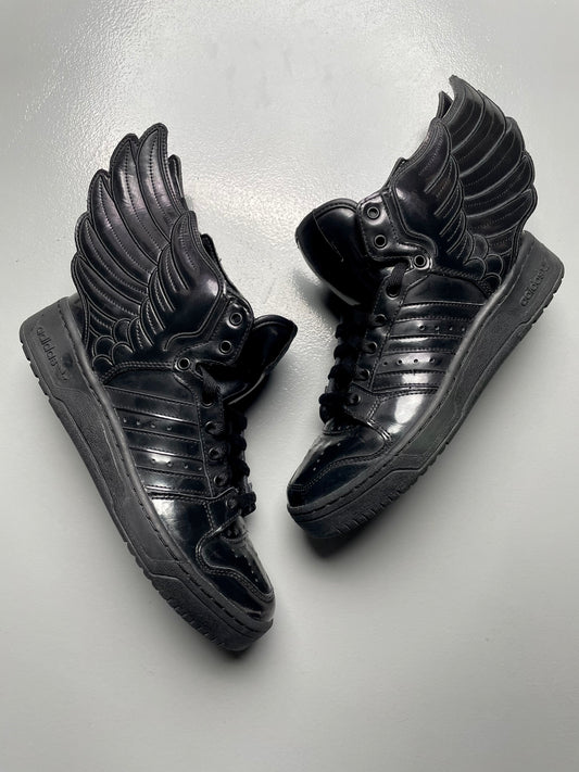 adidas Originals by Jeremy Scott S/S 2013 JS Wings 2.0 "Patent Black" - size 41 1/3